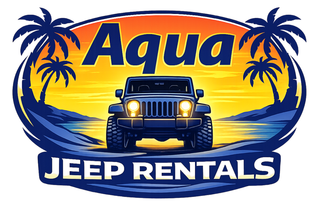 Aqua Jeep Rentals Logo